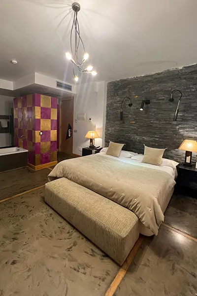 Habitación doble romántica en Casa del Abad